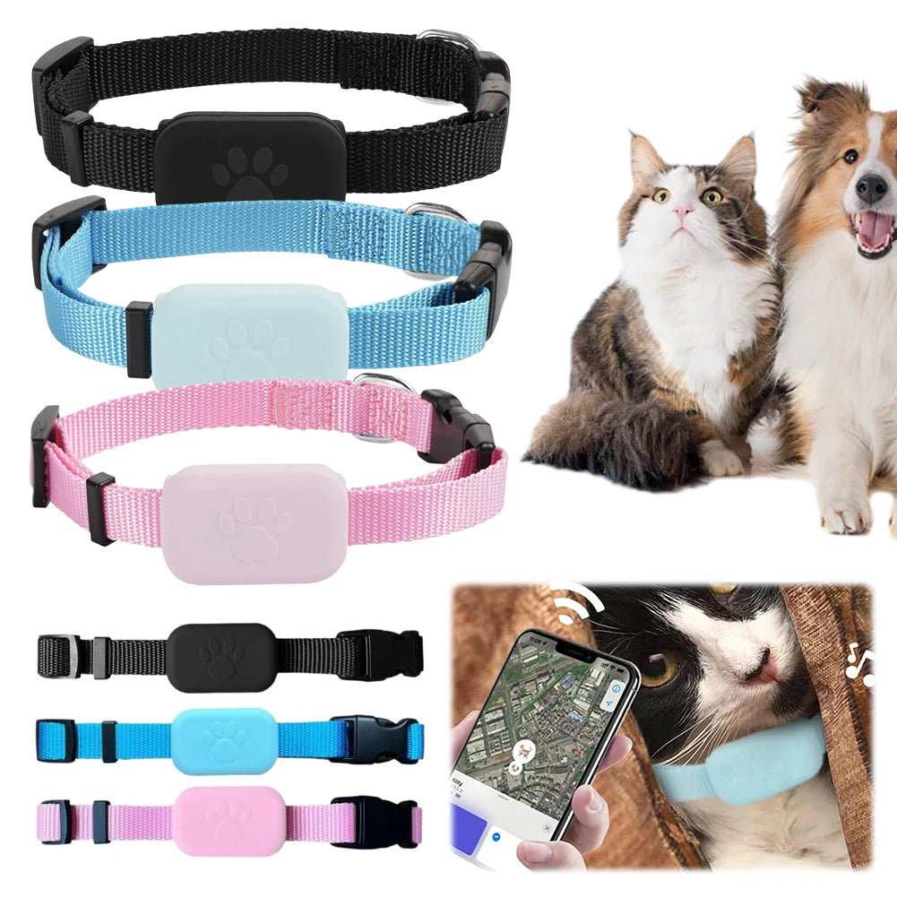 Smart Pet GPS Tracker Collar for Dogs & Cats | FindMy App Compatible Anti-Lost Locator for iOS & Android