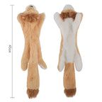 Stuffing-Free Squeaky Dog Toy – Funny Animal Plush Crinkle Toy for Durable Interactive Play