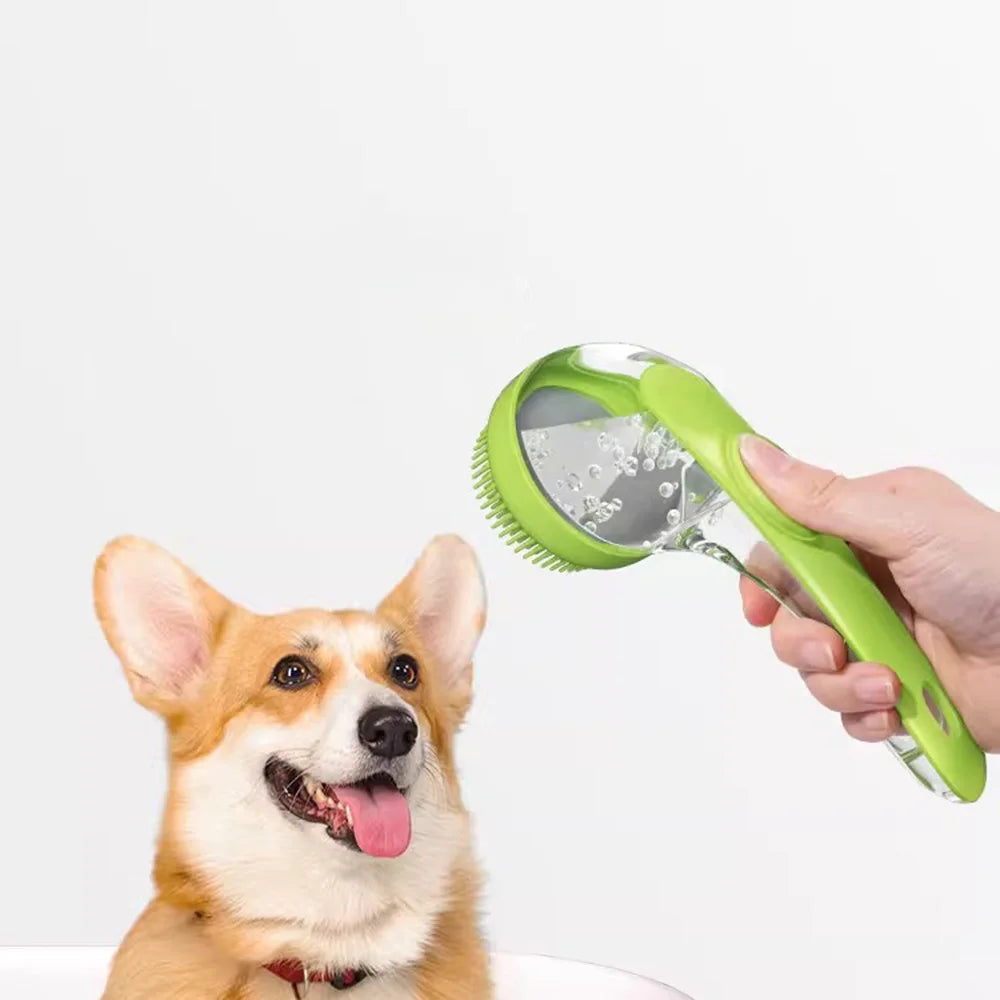 Pet Bath Brush for Dogs & Cats | Massage Grooming Shampoo Scrubber Tool