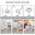 Pet Spray Grooming Comb – Self Cleaning Hair Remover Brush with Mist Humidifier for Dogs & Cats