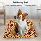 USB Pet Heating Pad Soft Plush Electric Blanket for Dogs and Cats | Washable Warm Bed Mat for Winter Puppies and Kittens