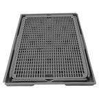 TOPINCN Double Layer Cat Litter Mat – Washable Anti-Slip Cat Litter Catcher Mat for Litter Box Floor Protection (41×28cm)
