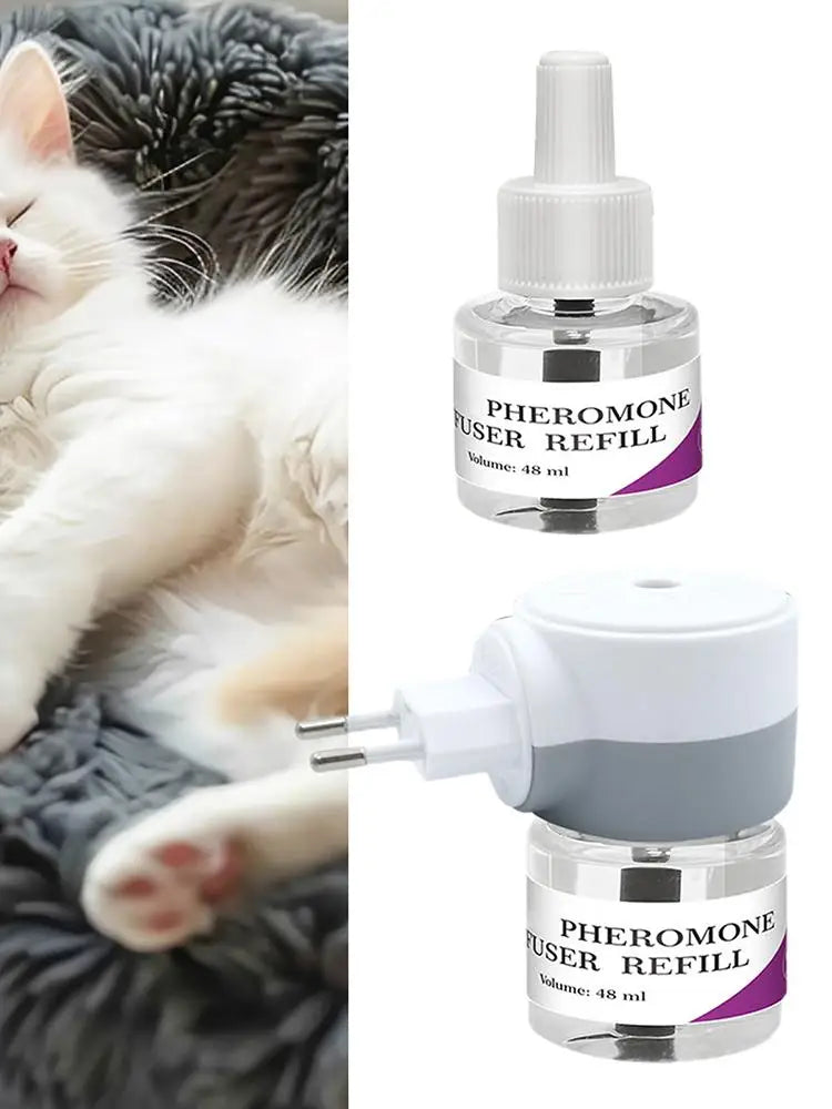 Long-Lasting Cat Pheromone Diffuser for Stress Relief | Calming Plug-In Comfort Aid for Kittens and Cats