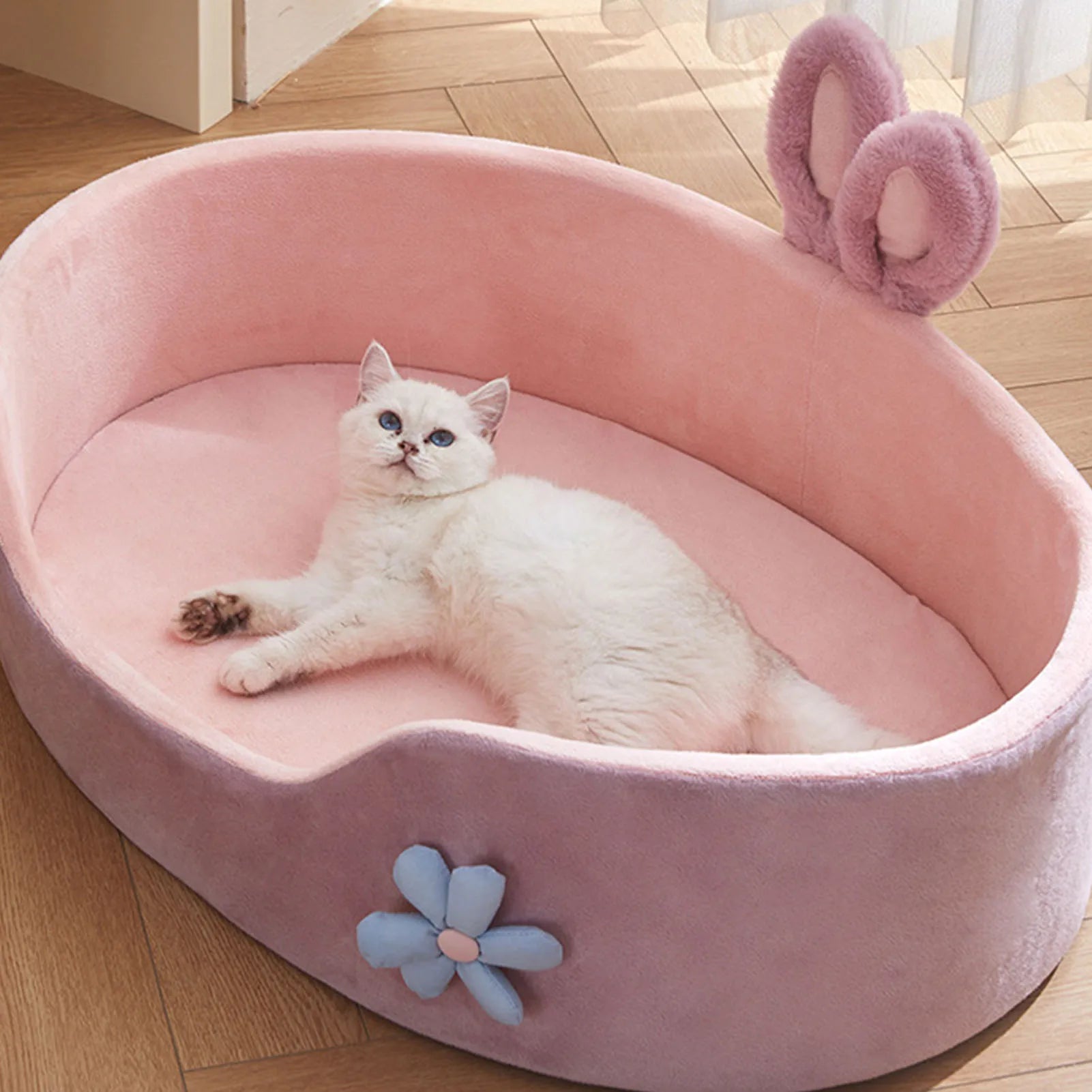 Detachable Washable Pet Bed – Soft Dog and Cat Sleeping Sofa for All Seasons
