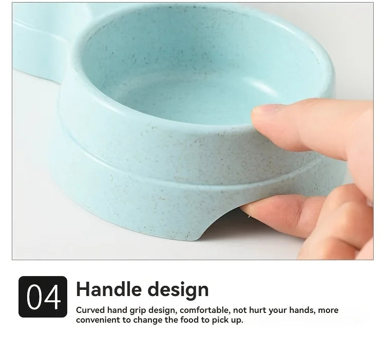 Double Stainless Steel Pet Bowls with Non-Slip Base (Food & Water)