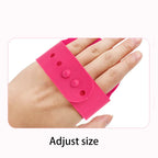 Soft Rubber Dog & Cat Bath Brush – Silicone Grooming Comb, Massage & Hair Removal Tool
