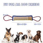 Interactive Jute Dog Chew Pillow – Durable Training & Teeth Cleaning Toy