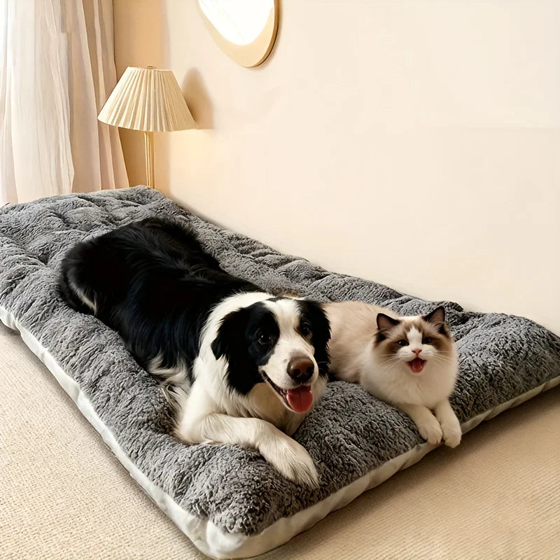 Thickened Winter Warm Pet Bed Nest for Dogs and Cats | Cozy All-Season Sleeping Cushion Mat
