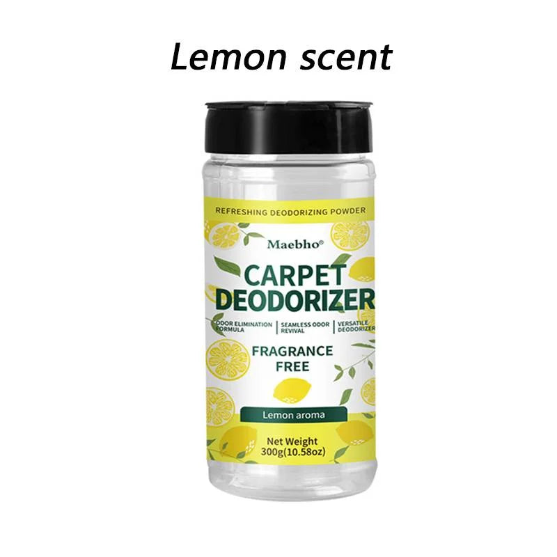 Carpet Deodorizing Powder – Powerful Pet Odor Eliminator & Lemon Carpet Freshener for Rugs, Sofas & Mattresses