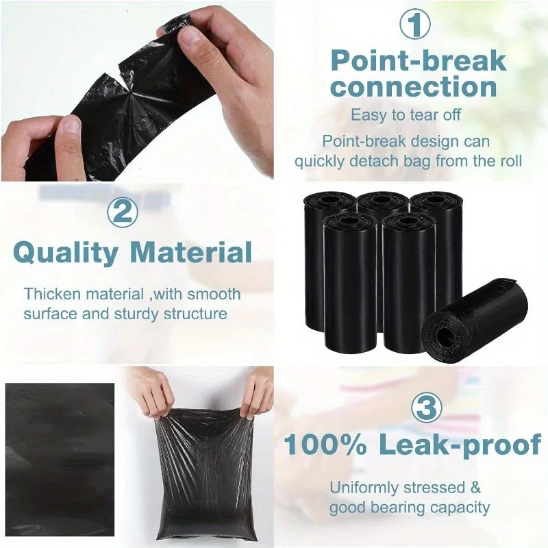 150 Count Dog Poop Bags with Bone Dispenser – Pet Waste Bag Refill Set
