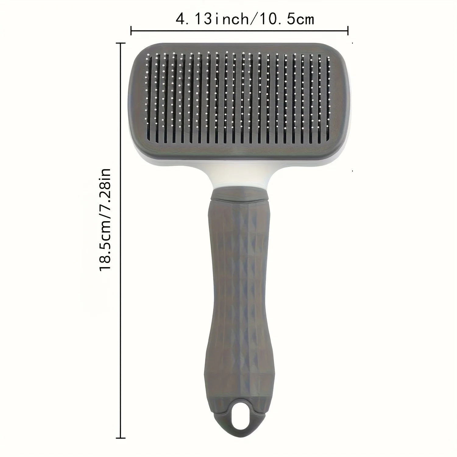 Pet Grooming Brush Self Cleaning Slicker Comb for Dogs Cats - Stainless Steel Needle Deshedding Tool Remove Floating Hair Knots