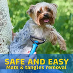 All-in-One Pet Deshedding Brush | Dog & Cat Grooming Tool for Hair Removal & Dematting