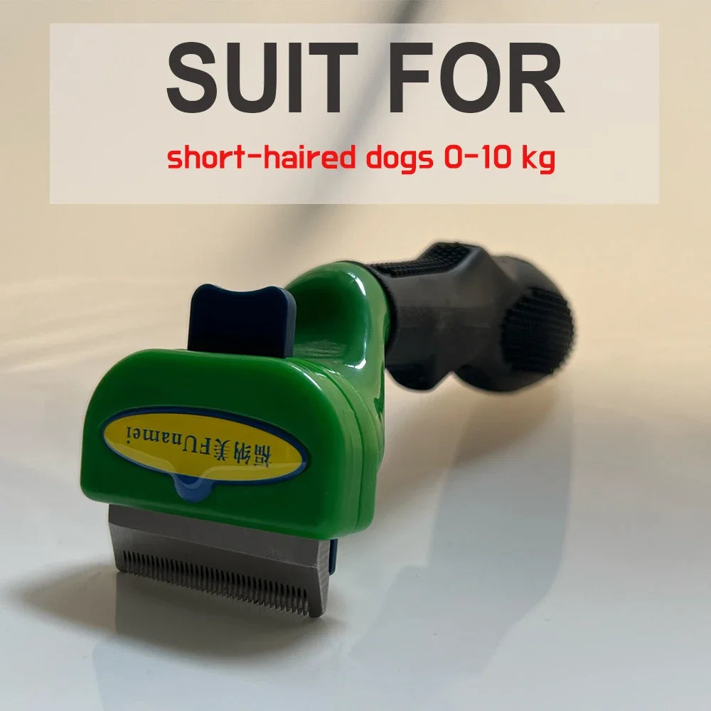 Dog & Cat Deshedding Grooming Brush | Undercoat Hair Remover Comb for Long & Short Hair