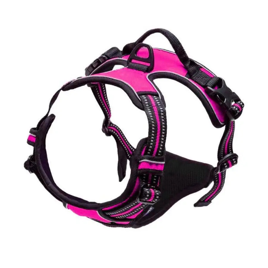 No Pull Dog Harness – Heavy Duty Reflective Front Clip Vest Harness with Easy Control Handle for Large Dogs