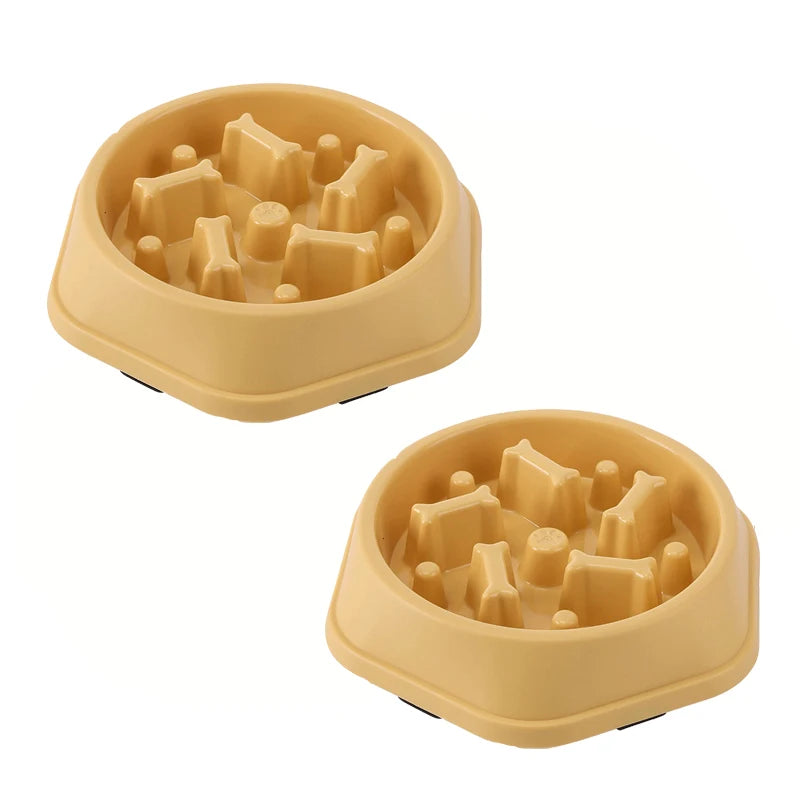 Slow Feeder Dog Bowl – Anti-Slip Puzzle Bowl for Small, Medium & Large Dogs