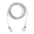 Double-Headed Dog Tie Out Cable Leash – Heavy Duty Steel Wire Outdoor Training Traction Rope