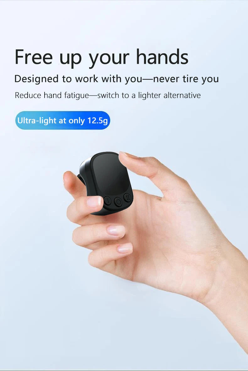 Bluetooth Mouse Ring Remote Control with Touchpad – Smart Screen Clicker & Scrolling Ring for Android and iOS