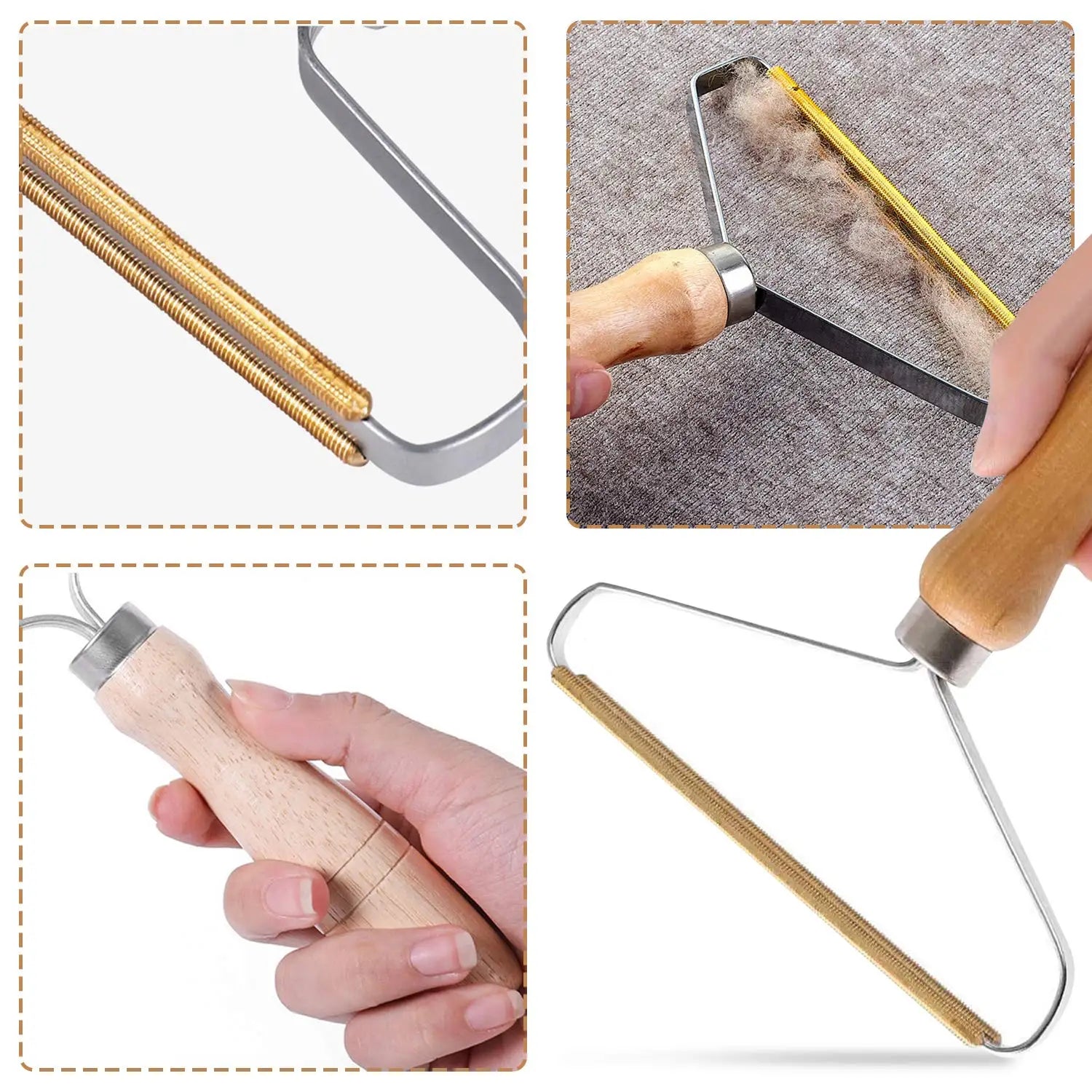 Portable Lint Remover Pet Hair Brush – Manual Fabric Shaver for Clothes, Sofa & Carpet Cleaning