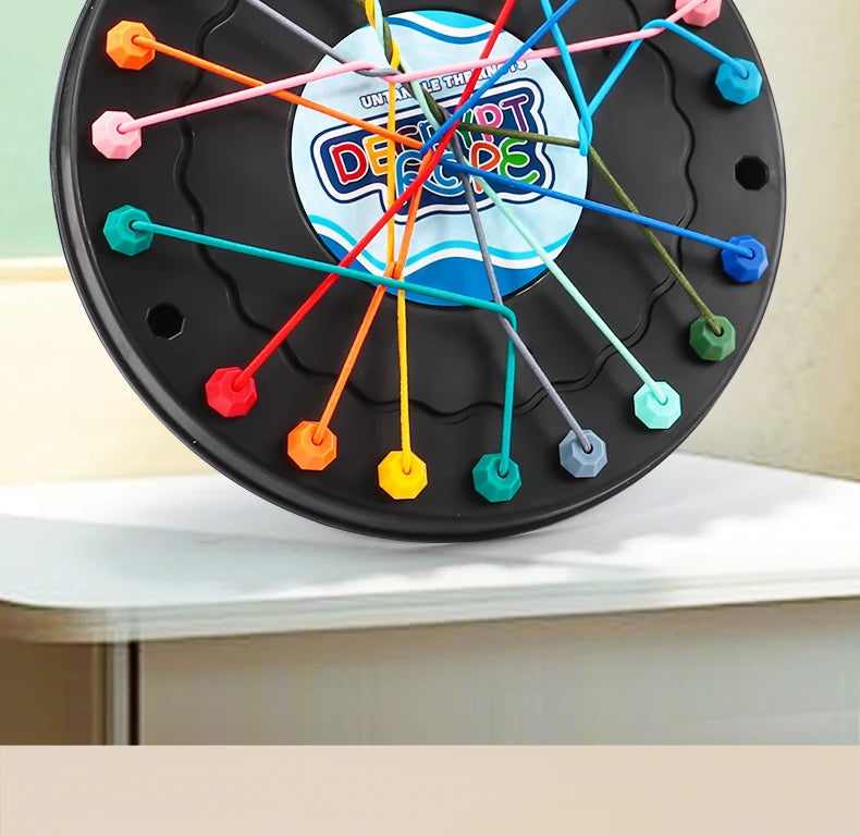 Rope Breaking Challenge Puzzle Toy – Logic Training Knot Untangle Game for Kids and Family Brain Development Toy
