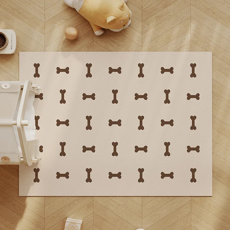 Pet Floor Mats Cute Cartoon PVC Carpet Waterproof Urine-proof Dog House Mats Anti-cat Scratching Rug Easy To Care for Floor Mat