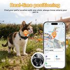 MOSON Smart Pet GPS Tracker Collar for Cats and Small Pets | iOS Compatible