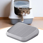 Cat Litter Box Step and Litter Catcher Ramp – Anti-Tracking Non-Slip Litter Mat with Filter Function for Easy Cleaning