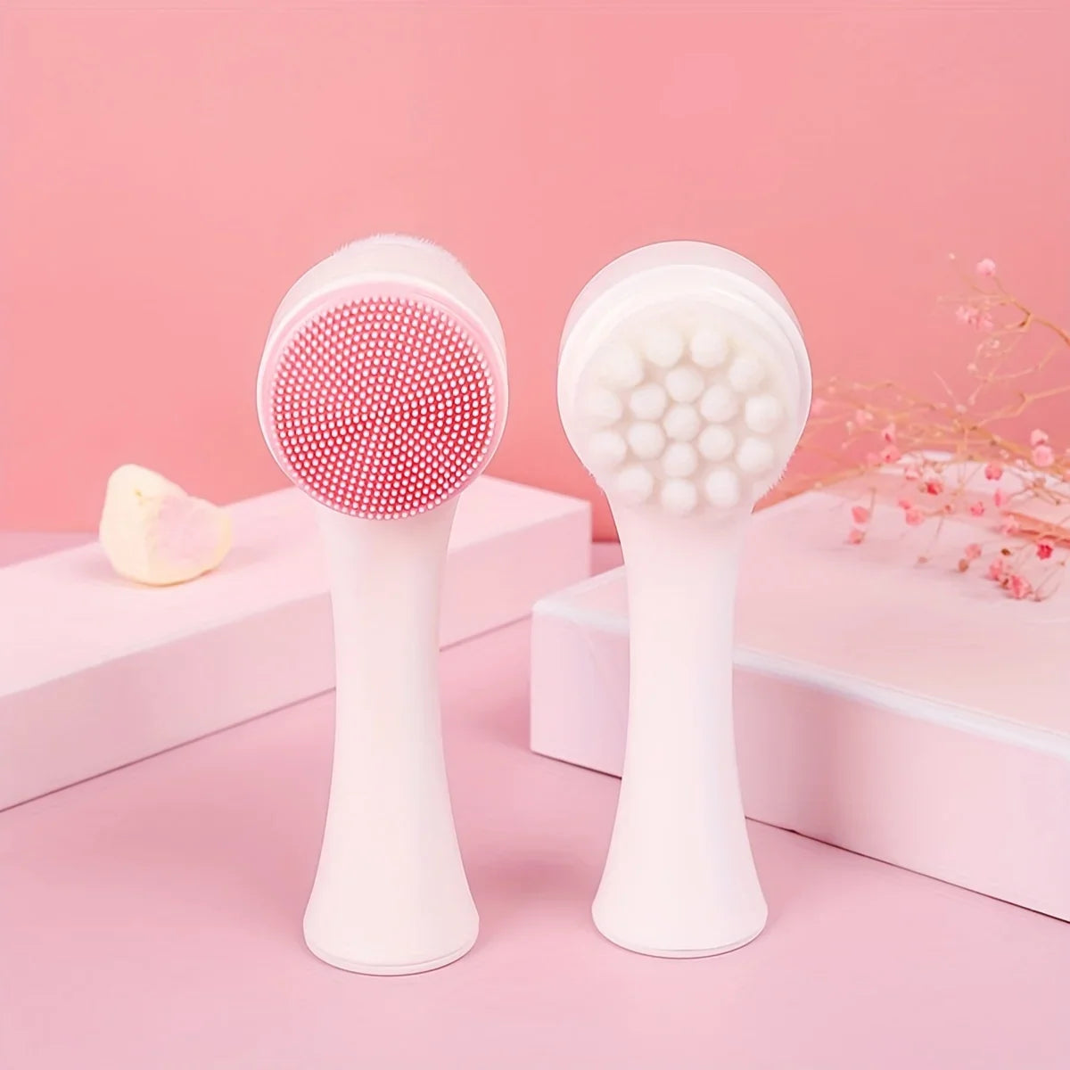 Silicone Dog Paw Cleaner Brush – Dual-Sided Pet Grooming & Massage Tool