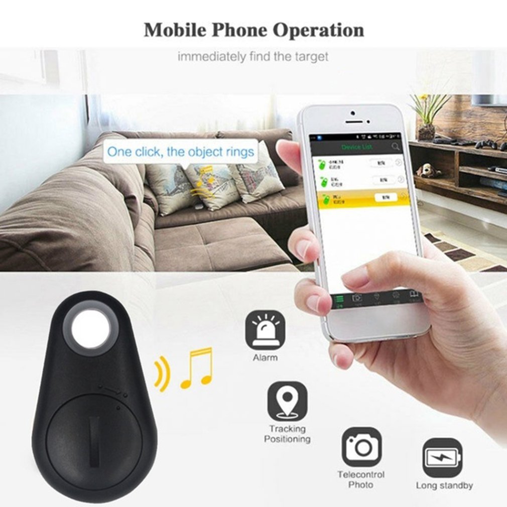 Mini Bluetooth 4.0 Smart Anti-Lost Tracker Tag for Pets, Kids, Wallet, Keys – Wireless Key Finder with Alarm and Phone Finder App Support (iOS and Android)