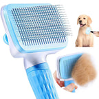 Dog & Cat Grooming Brush – Stainless Steel Pet Hair Remover & Deshedding Comb