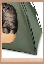 Tent Shape Cat Beds Removable Convenient Storage Pet Bed Portable Outdoor Travel Sunshade Cat and Dog Tent Pet Essentials