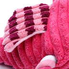 Animal Shape Squeaky Plush Dog Toy – Bite Resistant Corduroy Chew Toy for Small and Large Dogs