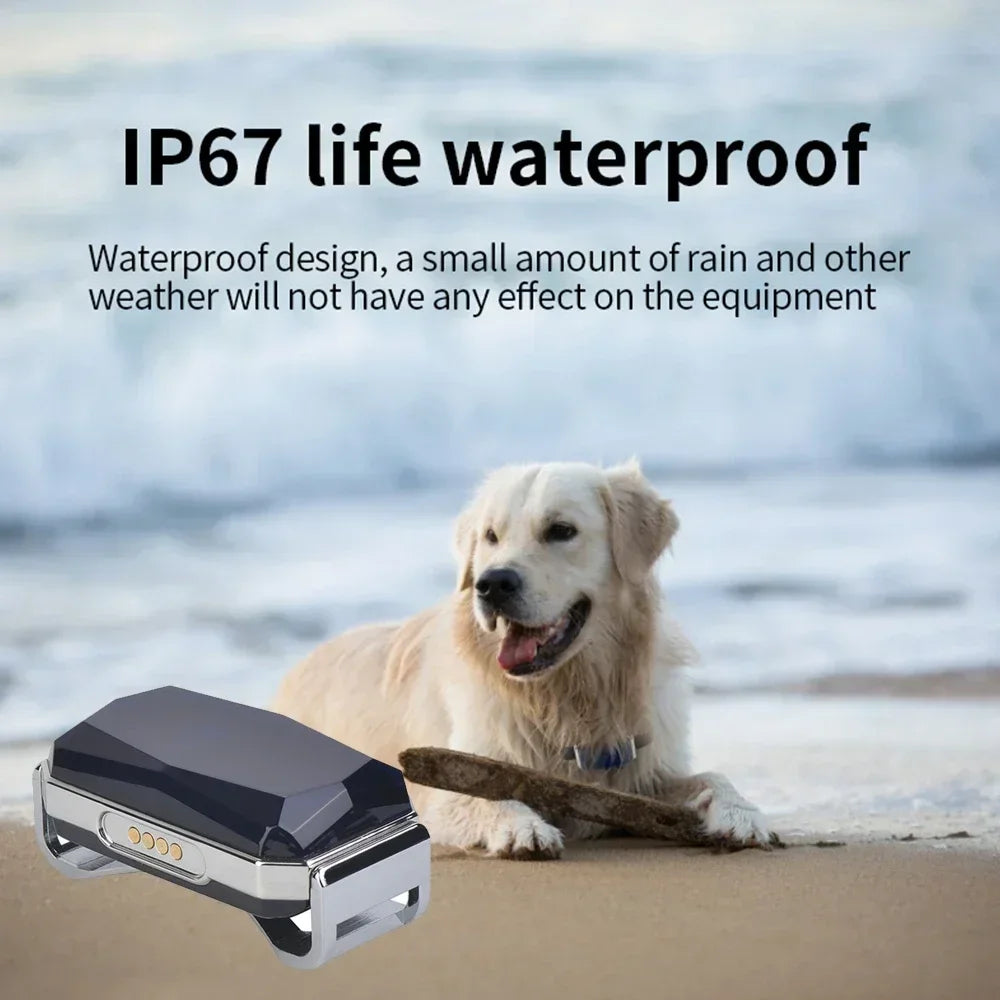 Smart GPS Pet Tracker Collar for Dogs and Cats – Waterproof Real-Time Location Device