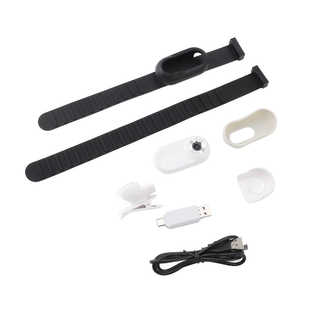 Pet Action Camera 170° Wide-Angle Pet Collar Camera Full HD 1080P Supports Memory Cards USB Rechargeable Portable For Dogs