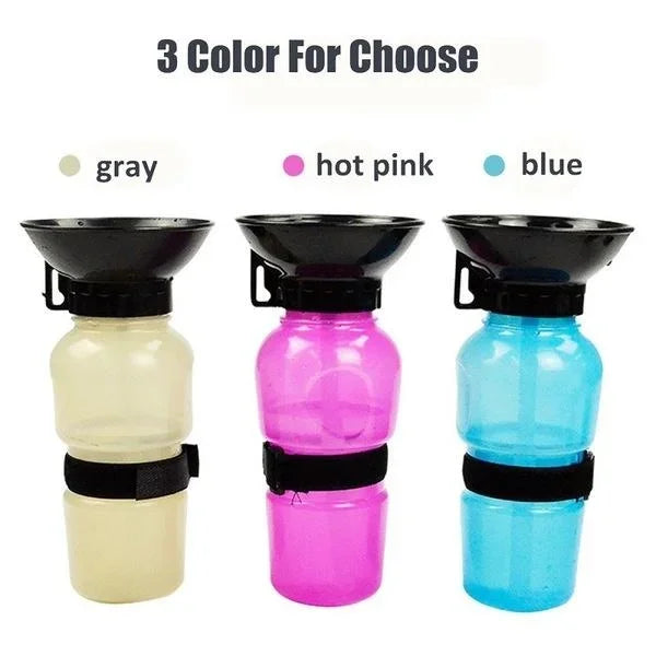 500ml Portable Dog Water Bottle – Outdoor Travel Drinking Cup for Dogs & Cats