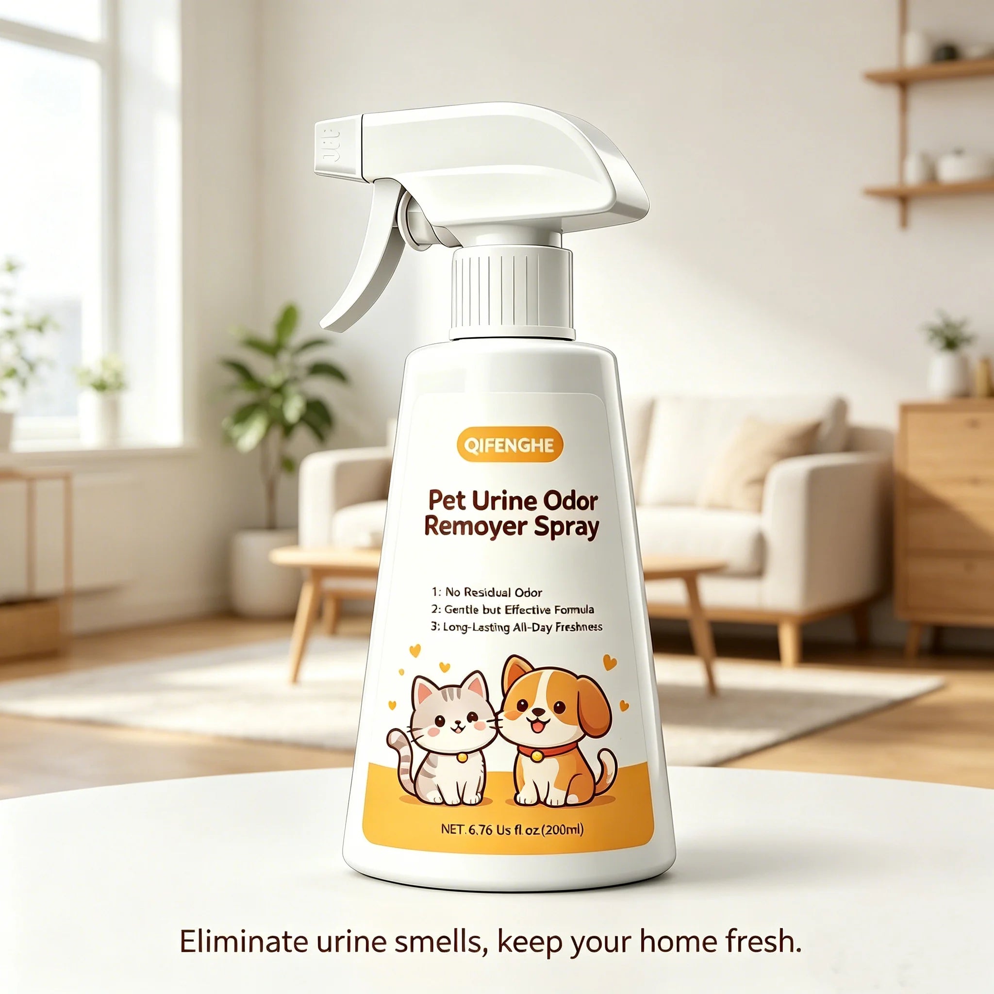 Pet Urine Odor Remover Spray – Home Odor Neutralizer & Freshness Spray for Dogs, Cats, Carpets & Furniture