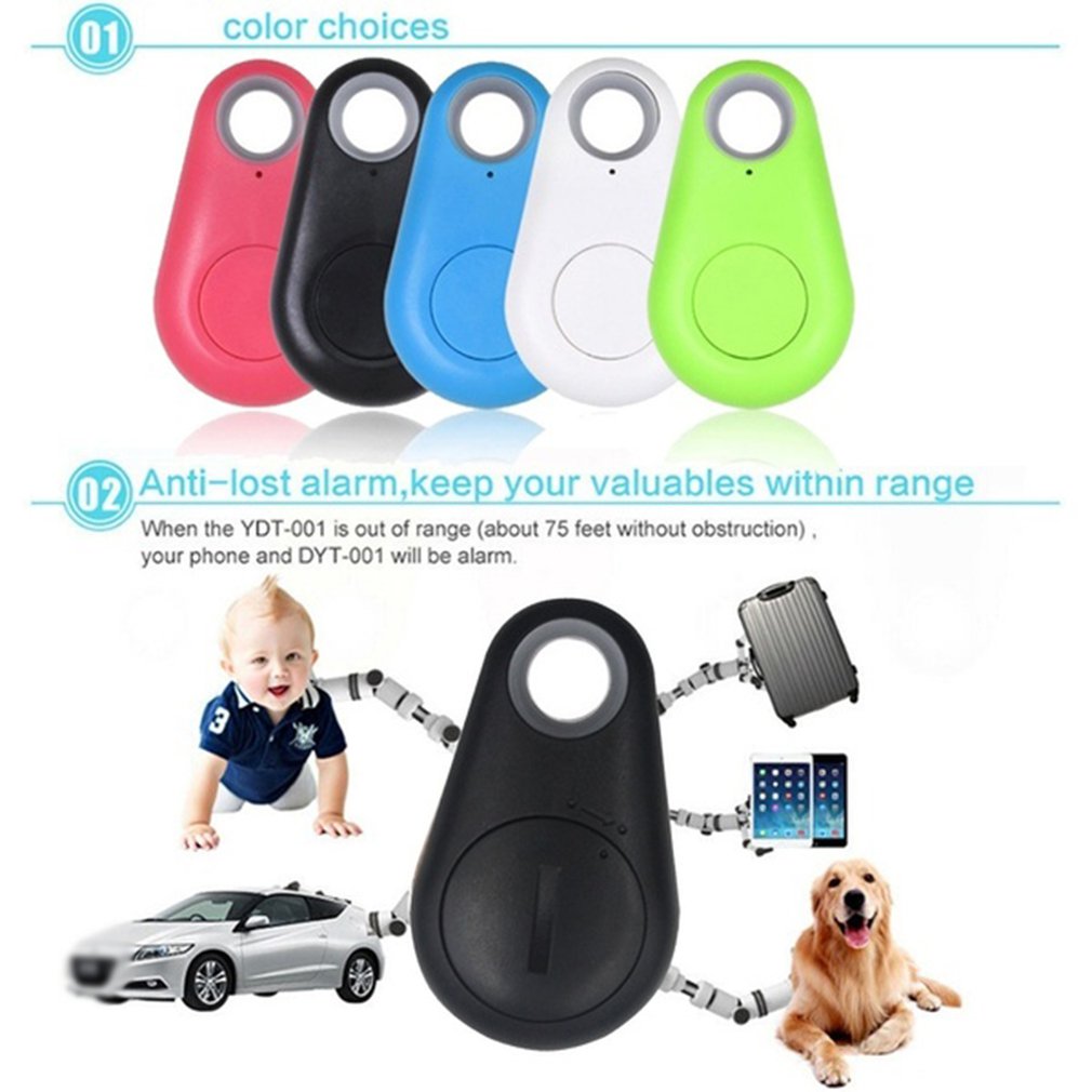 Mini Bluetooth 4.0 Smart Anti-Lost Tracker Tag for Pets, Kids, Wallet, Keys – Wireless Key Finder with Alarm and Phone Finder App Support (iOS and Android)