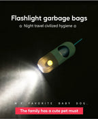 LED Dog Poop Bag Dispenser with Light – Portable Pet Waste Bag Holder