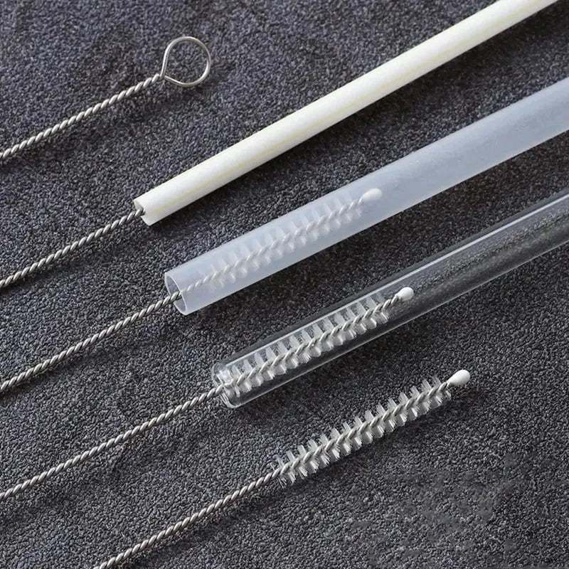 Reusable Straw Cleaning Brush Kit – Nylon Tube & Bottle Cleaner Set for Straws, Bottles & Cups