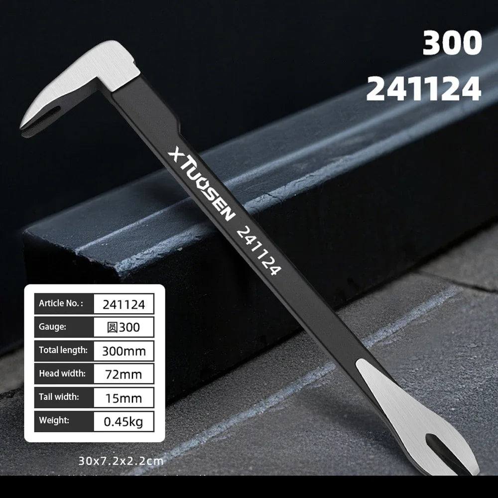 Heavy Duty Nail Puller Tool – Carbon Steel Crowbar Nail Remover for Woodworking, Construction & Home Repair