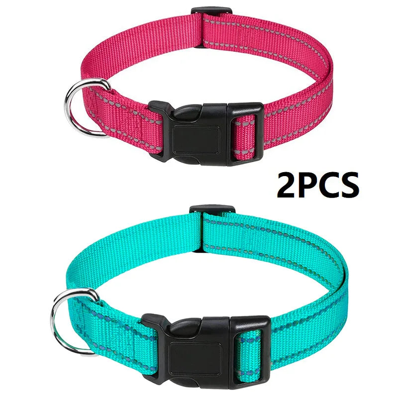 Decorative Choker Dog Collar for Small Puppies – Adjustable Nylon Pet Neck Collar