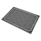 TOPINCN Double Layer Cat Litter Mat – Washable Anti-Slip Cat Litter Catcher Mat for Litter Box Floor Protection (41×28cm)