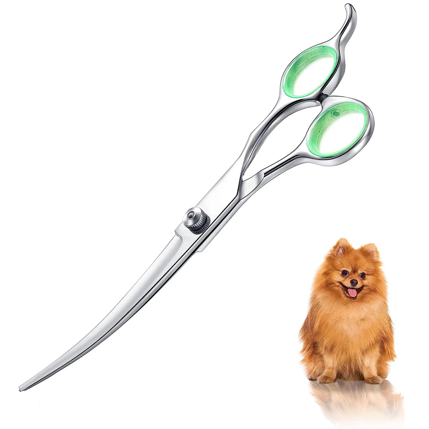 Pet Grooming Scissors Stainless Steel – Dog and Cat Hair Trimming Shears for Face, Eyes, Ears & Feet