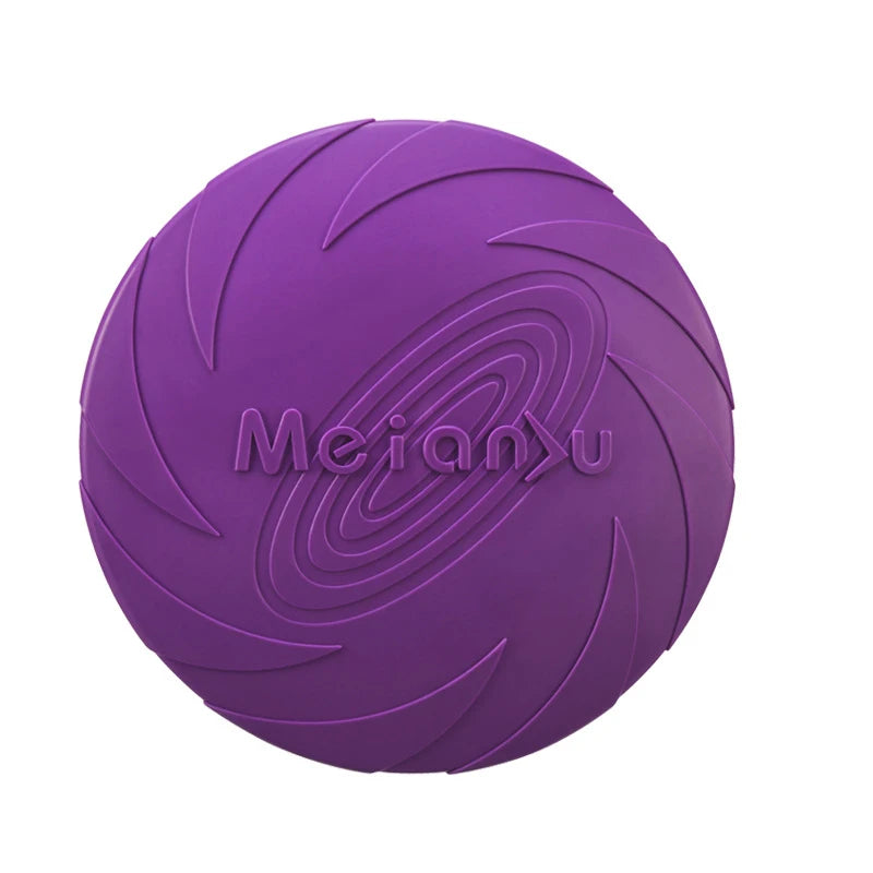 Silicone Dog Flying Disc Toy – Durable TPR Frisbee for Fetch, Outdoor Training & Interactive Play