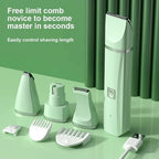 Professional 4-in-1 Electric Pet Grooming Tool Set – USB Rechargeable Dog Hair Clipper, Nail Grinder & Pet Trimmer
