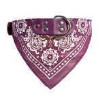 PU Leather Cat and Dog Collar with Scarf – Adjustable Puppy Collar for Chihuahua, Corgi, Cats and Small Medium Dogs