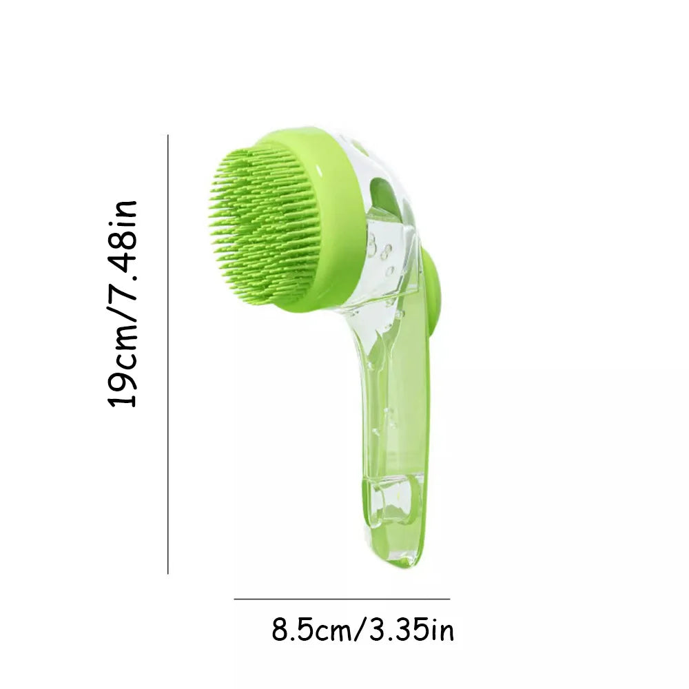 Pet Bath Brush for Dogs & Cats | Massage Grooming Shampoo Scrubber Tool