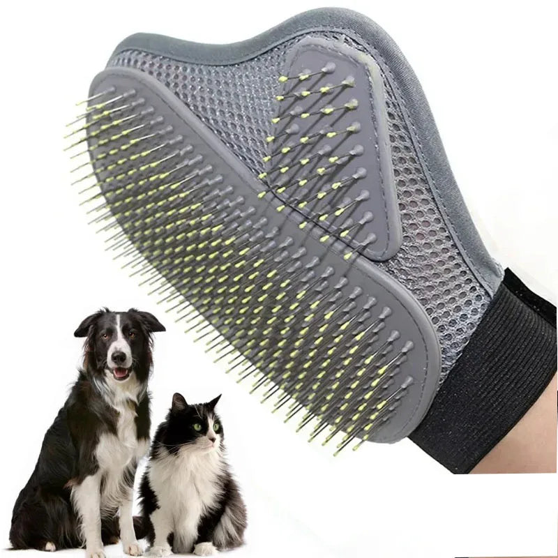 Pet Grooming Glove for Dog and Cat Hair Removal Deshedding Bath Massage Brush