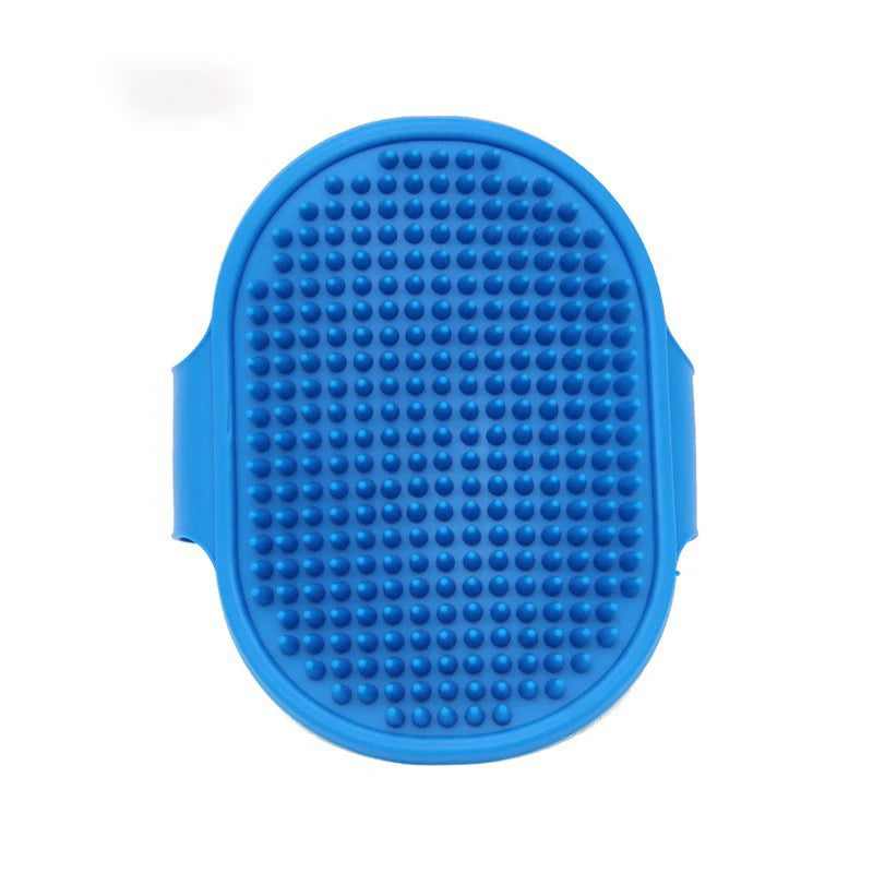 Soft Rubber Dog & Cat Bath Brush – Silicone Grooming Comb, Massage & Hair Removal Tool