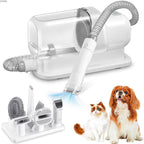 Pet Grooming Vacuum Kit 2.3L | Dog Hair Vacuum & Low Noise Grooming Clipper Set