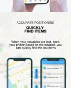 GPS Tracker Mini Smart Anti-Lost Bluetooth Finder for Pets Kids Bags Keys Wallet | Wireless Locator and Selfie Remote